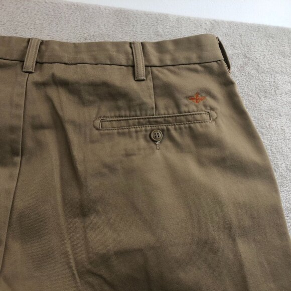 Dockers Mens D3 Classic Pants Size 40x32 Flat Front Khaki Straight Chino Casual - Picture 13 of 16